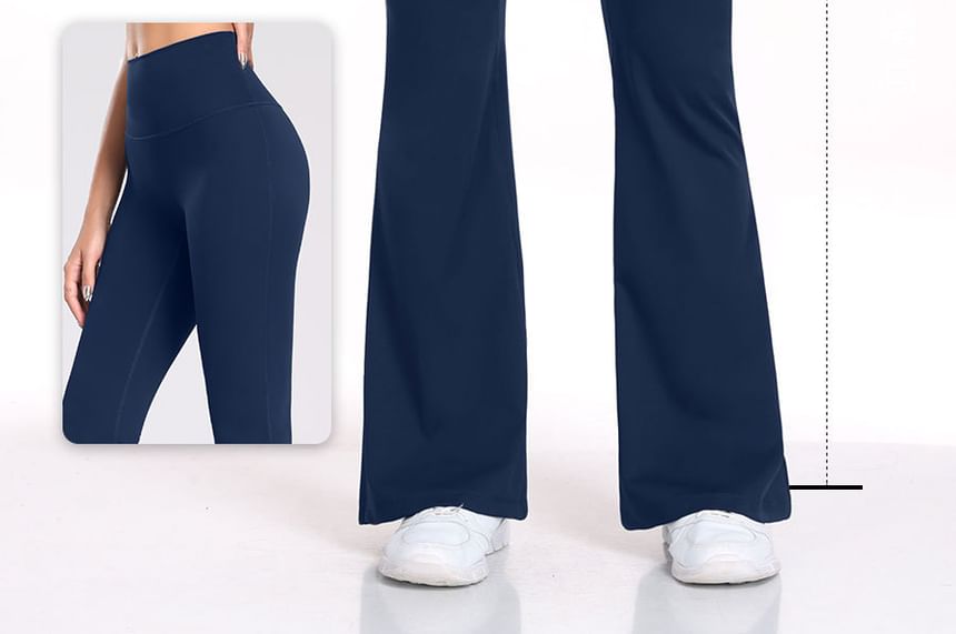 Lady Lily - Effen uitlopende yogabroek