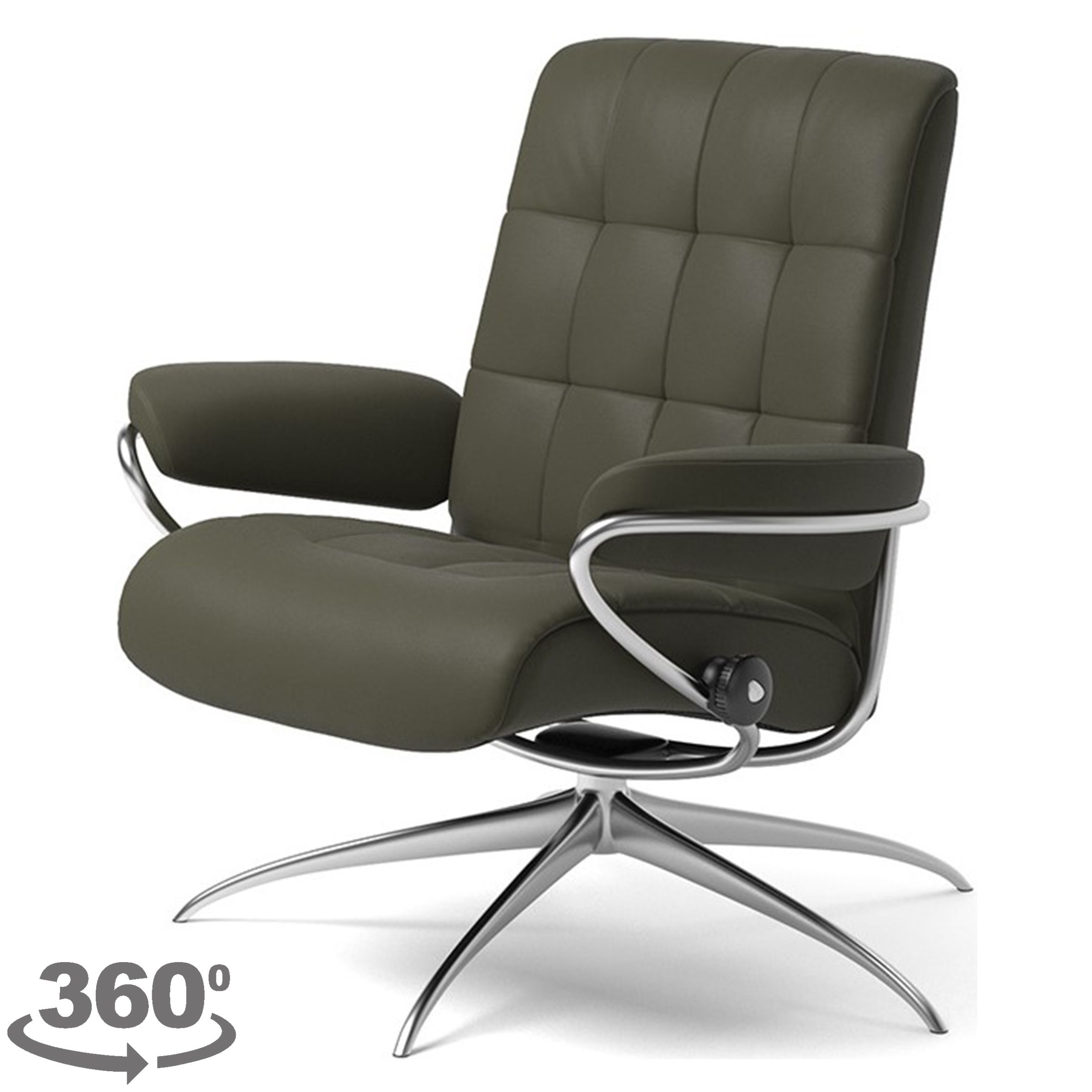 Relaxfauteuil London LowBack  | StresslessB80 x D72 x H86 cm