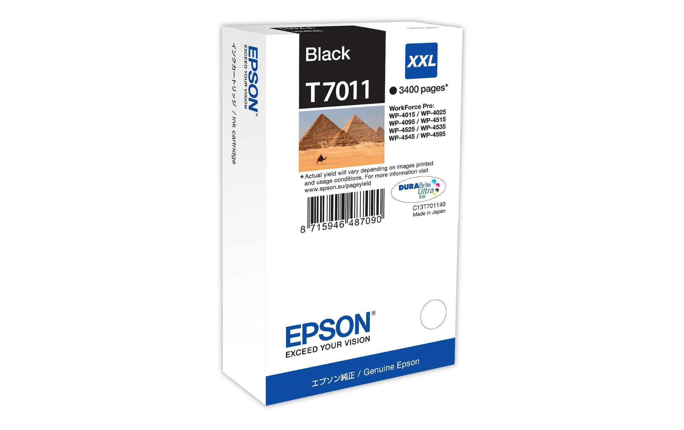Tinte C13T70114010 BlackTinte, Schwarz
