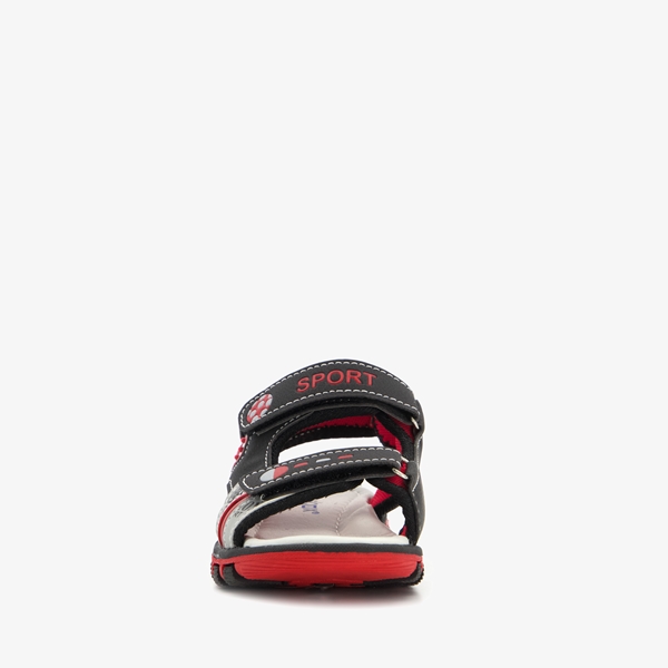Blue Box jongens sandalen zwart met rood