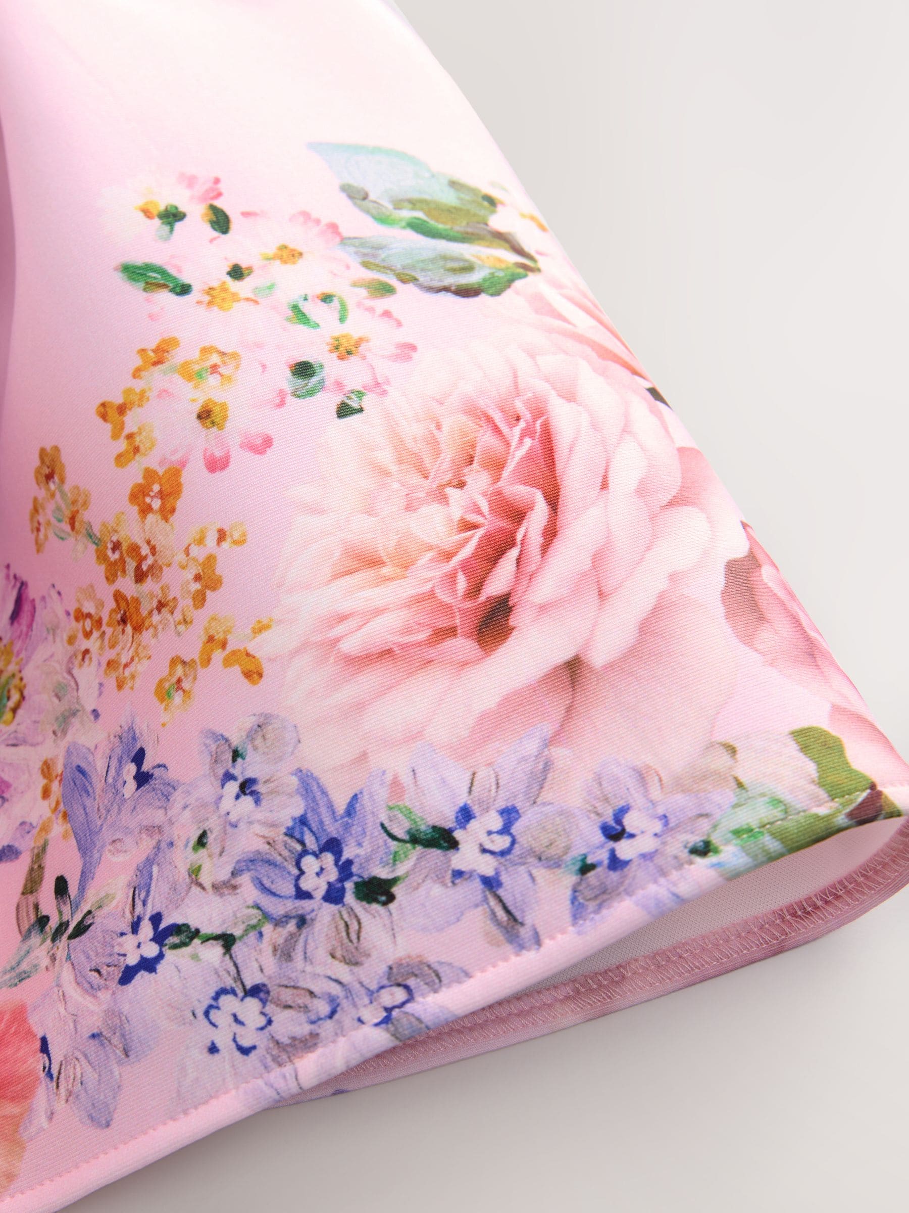 Roze - Mouwloze bloemenjurk (3mnd-7jr)