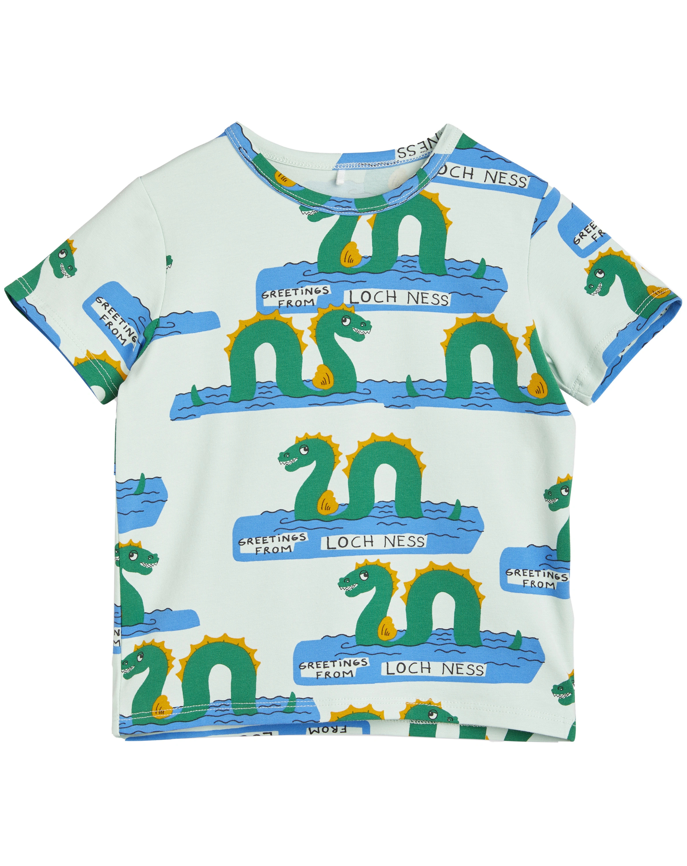 T-Shirt LOCH NESS AOP in green