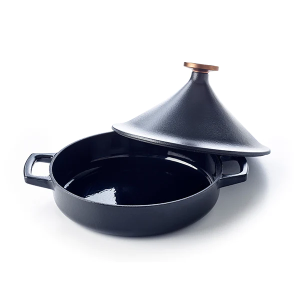 Tajine en fonte émaillée 26 cm Nori 3 L noir Beka
