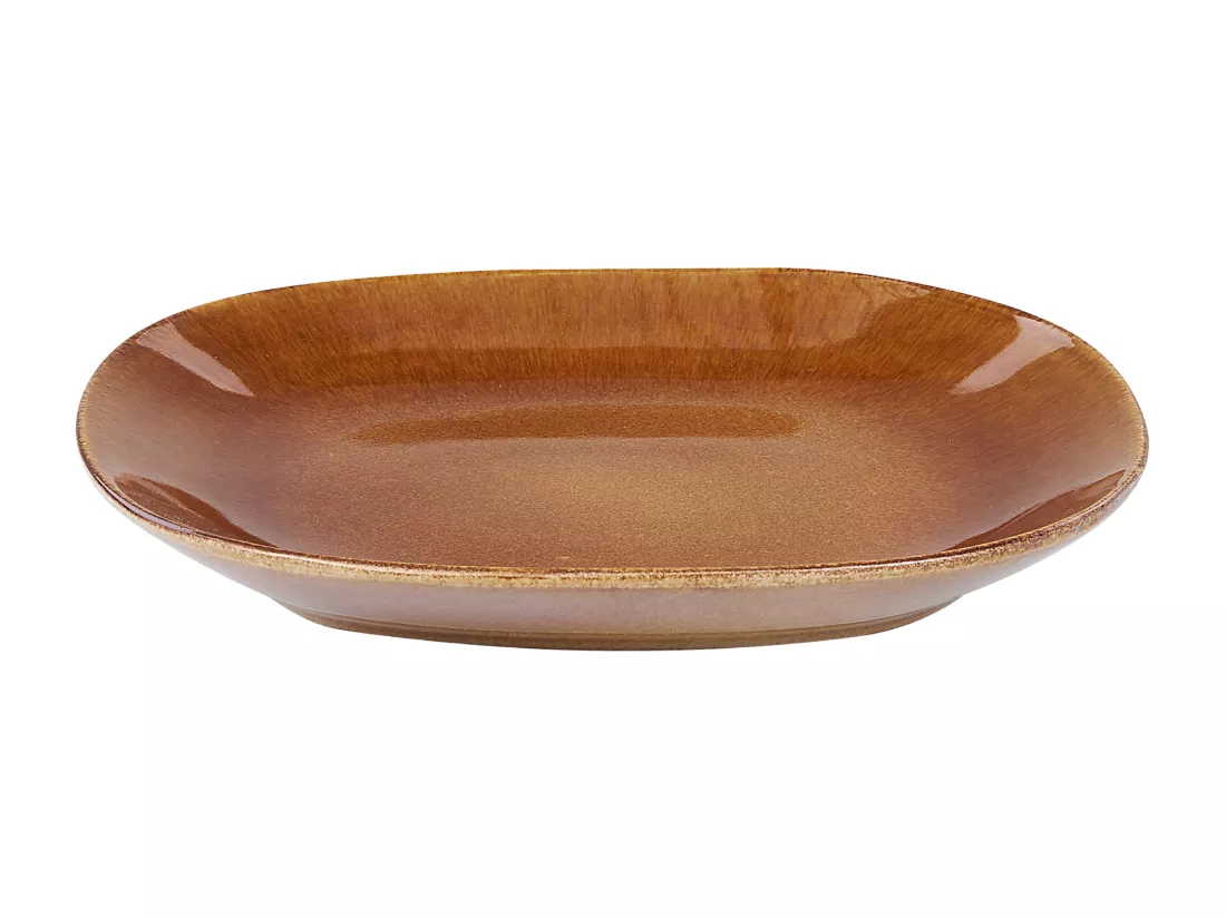 Set de 16 couverts de table TURMERIC Grès Marron doré