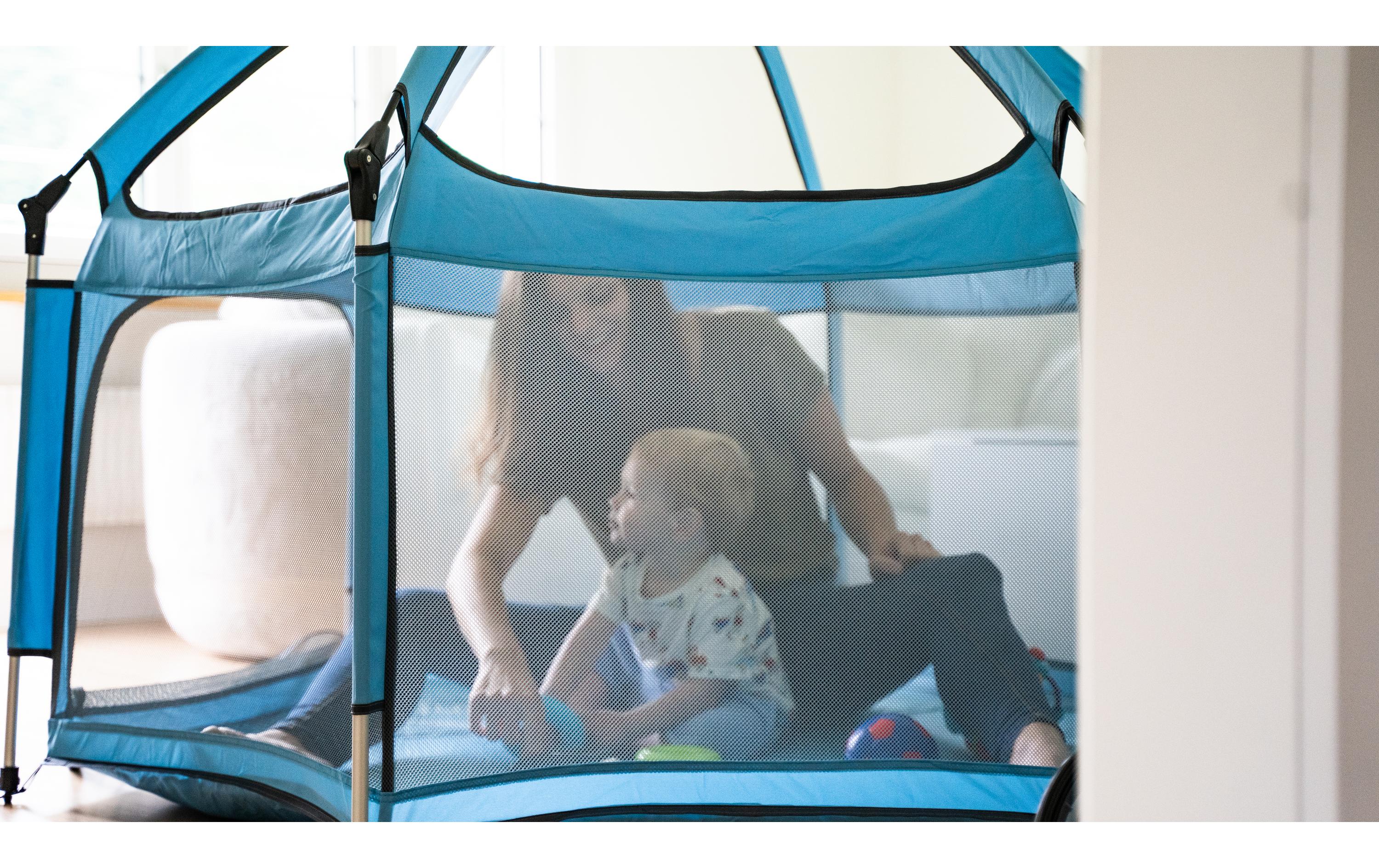 Laufgitter Set Blau<br>Der neue Lieblingsplatz Ihres Kindes