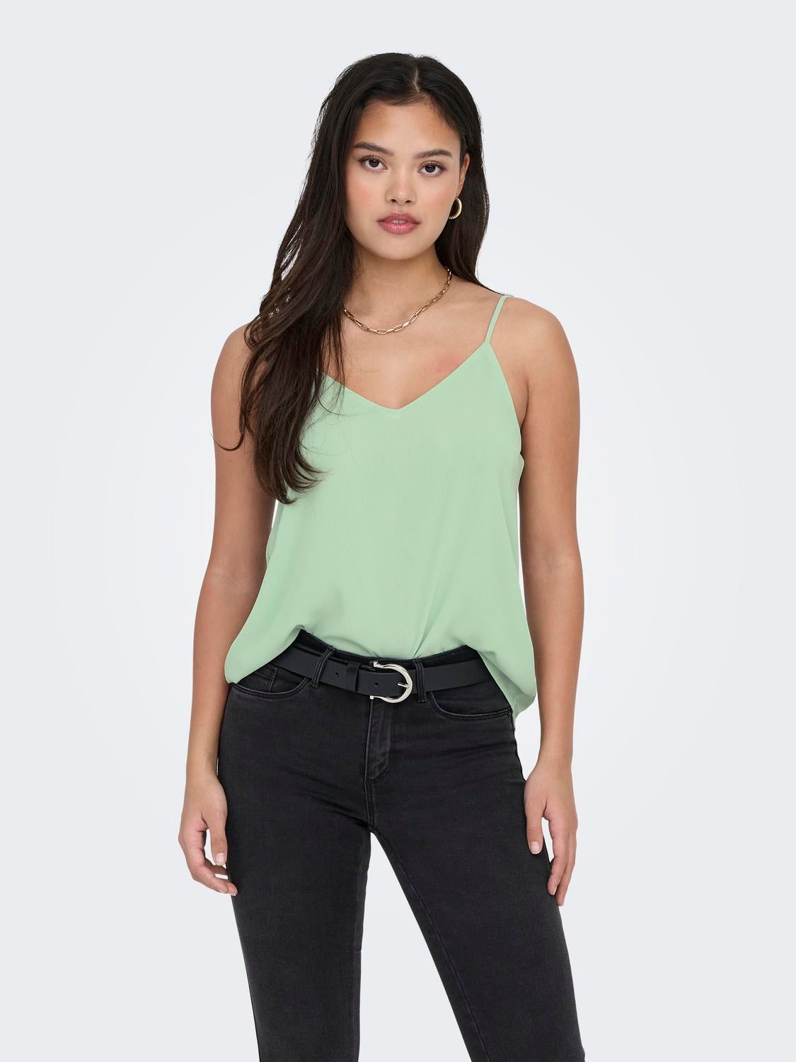 ONLMOON Top Frosty Green