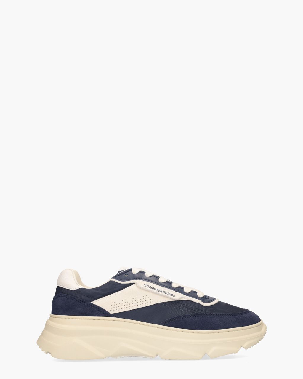 Copenhagen Studios CPH56M Material Mix Donkerblauw/Wit Herensneakers