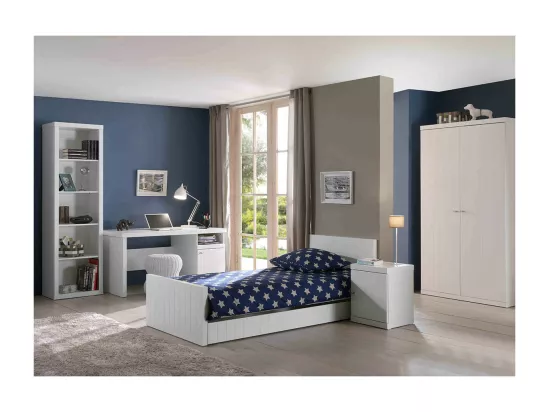 CLEO - Chambre 90x200cm + Armoire + Pack Bureau
