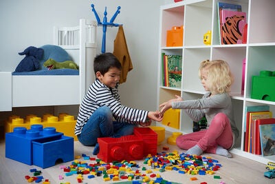 LEGO Oppbevaringsboks med Skuff 8, Grå