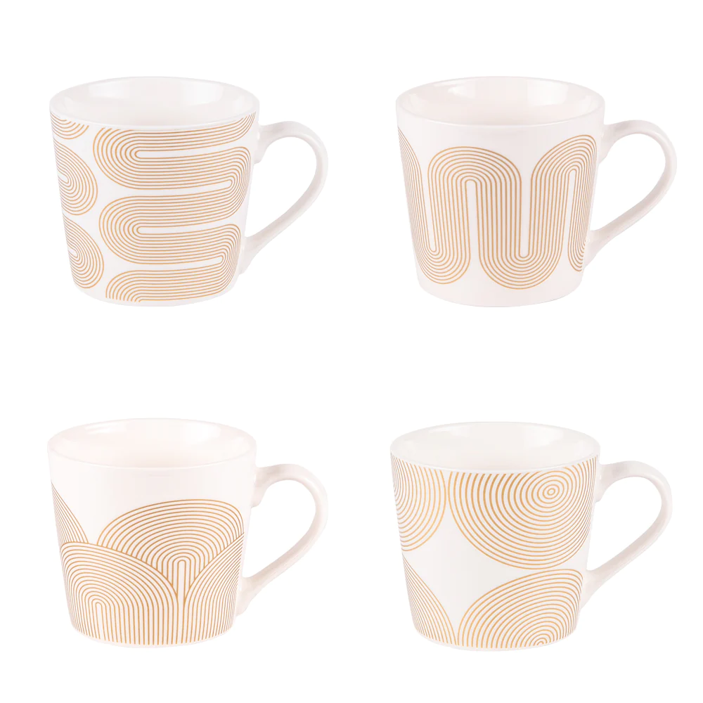 Coffret de 4 mugs Fancy 35 cl Table passion