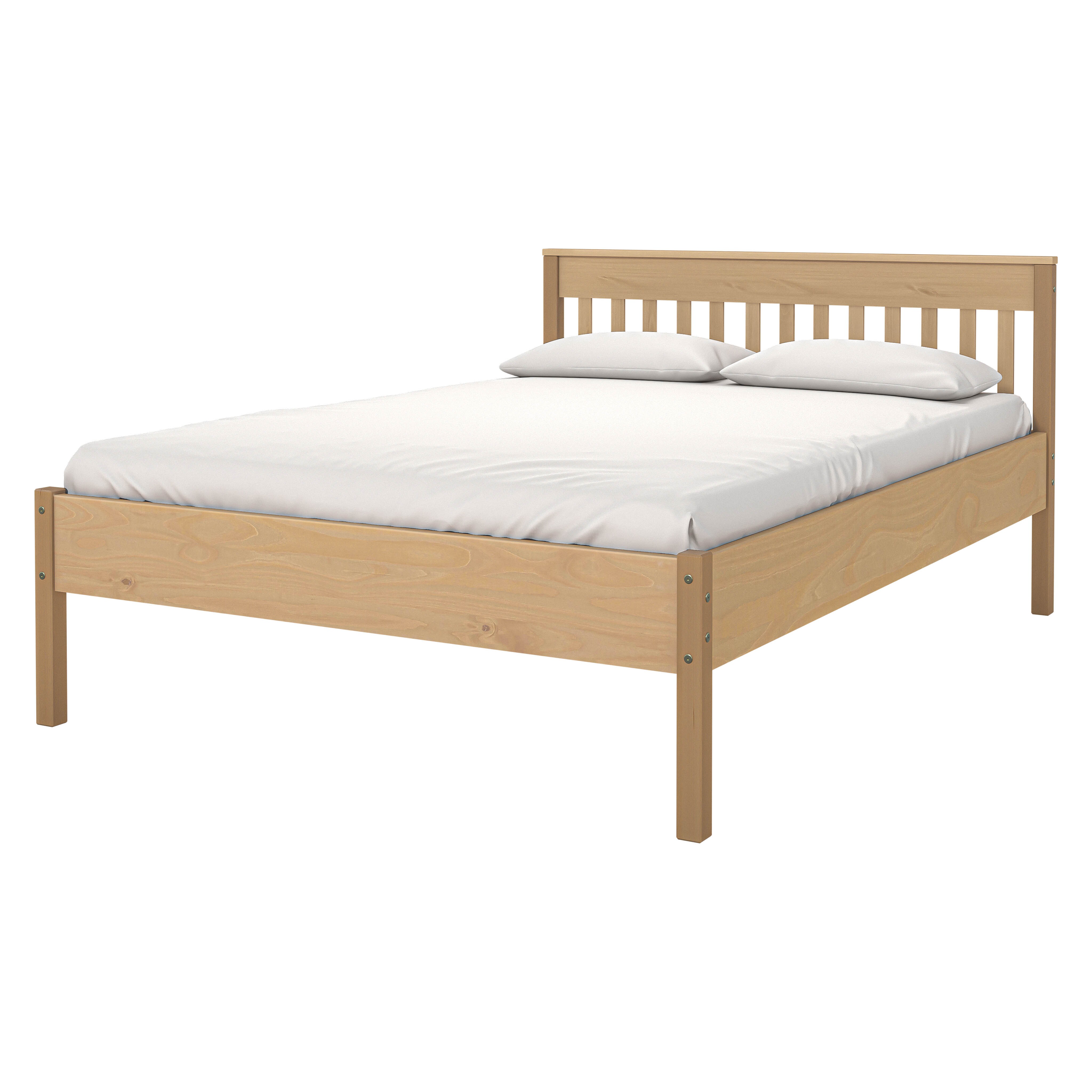 Inter Link Doppelbett Vivo 140x200 cm - Kiefer Massivholz - Inkl Lattenrost