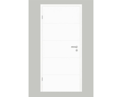 Pertura binnendeur Perla 05 design wit (vergelijkbaar met RAL 9003) 86 x 198,5 cm links