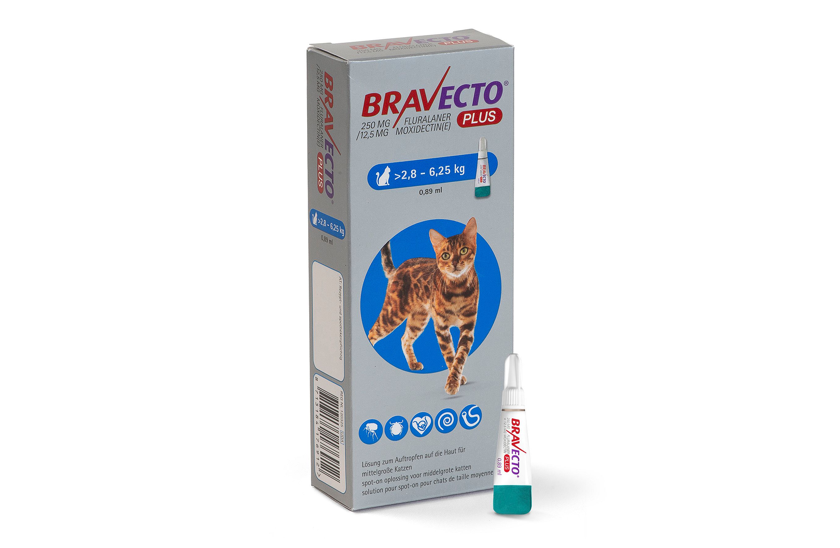 Bravecto Plus Spot-on Pipet Kat | 11918