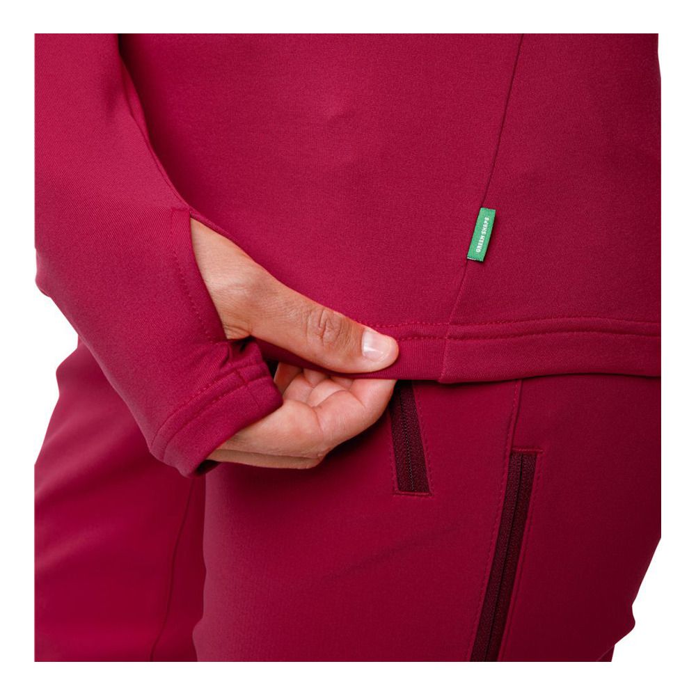 Vaude LIVIGNO HALFZIP II - Polaire Femme crimson red