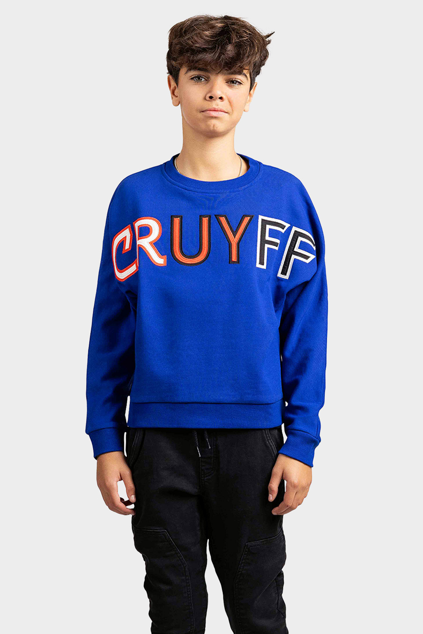 Cruyff Mover Sweater Kids Blauw