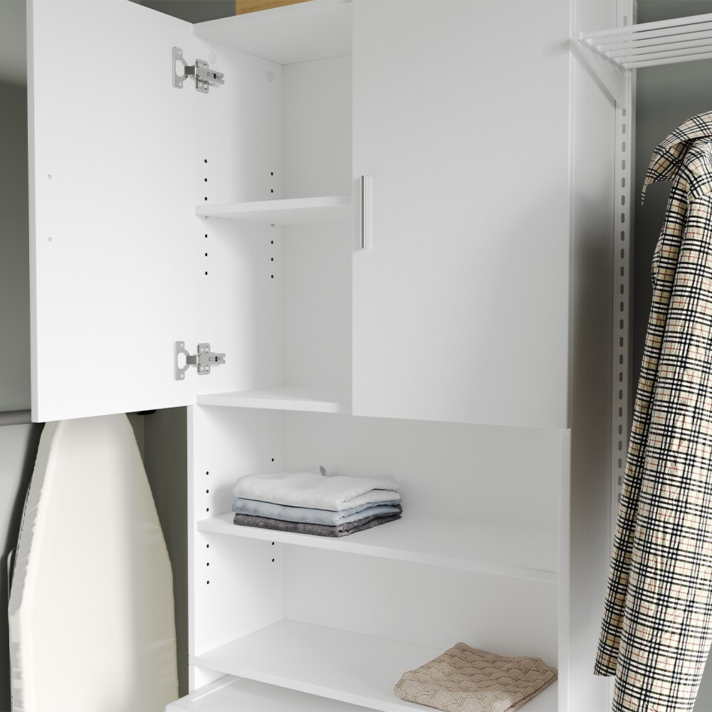 Vicco Waschmaschinenschrank Martha Weiß, 64 x 190 cm, Badregal, Hochschrank