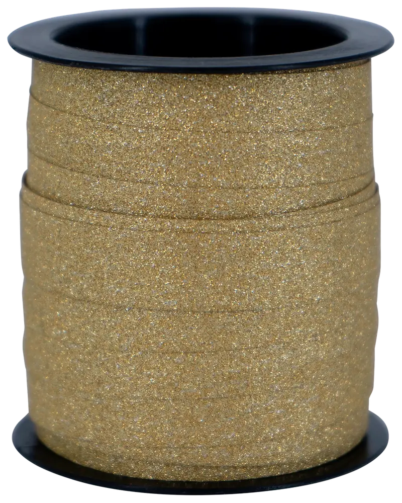 Gavebånd 10 m glitter - assorterede farver