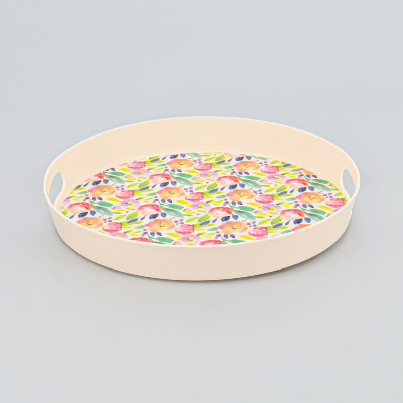 Plateau rond 'Primavera'