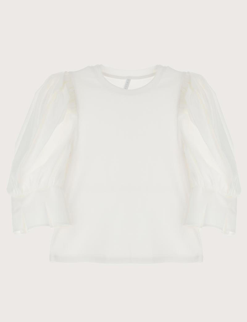 IMPERIAL T-SHIRT MANCHES LONGUES ECRU