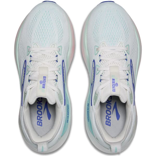 Chaussure running BROOKS GLYCERIN GTS 22 W WHITE/LIMPET SHELL/AMPARO BLUE
