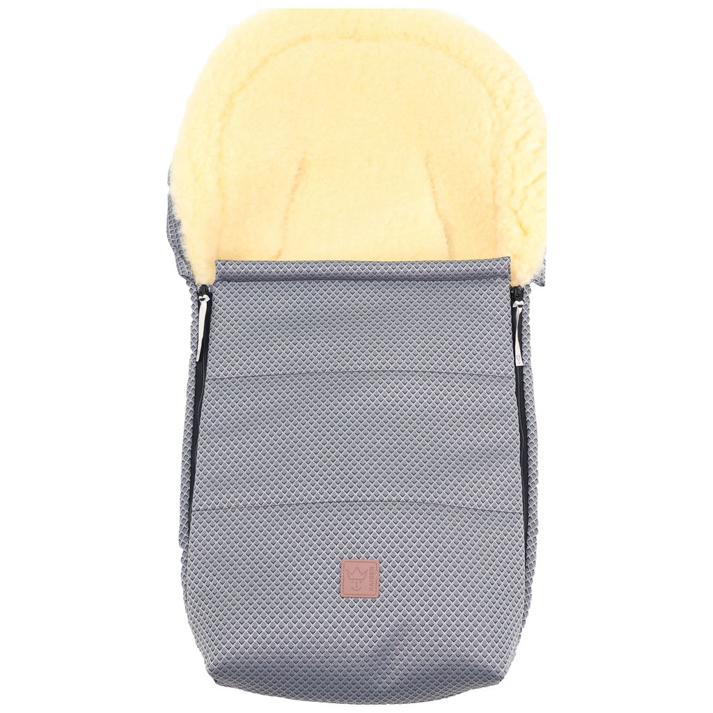 KaiserKaiser   Babyschalen Fusssack Lammfell Emma anthracite waffle