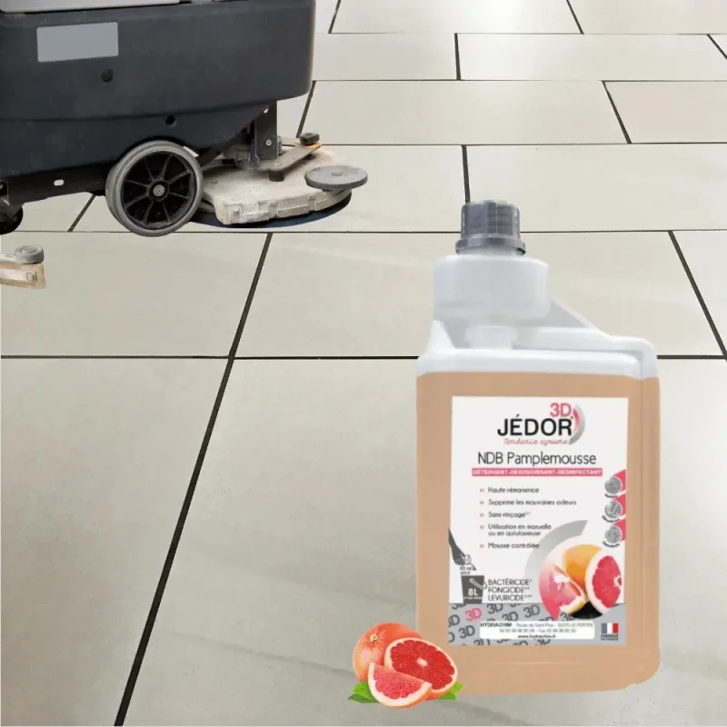 JEDOR - Nettoyant désinfectant 3D sol - Parfum pamplemousse - 1L