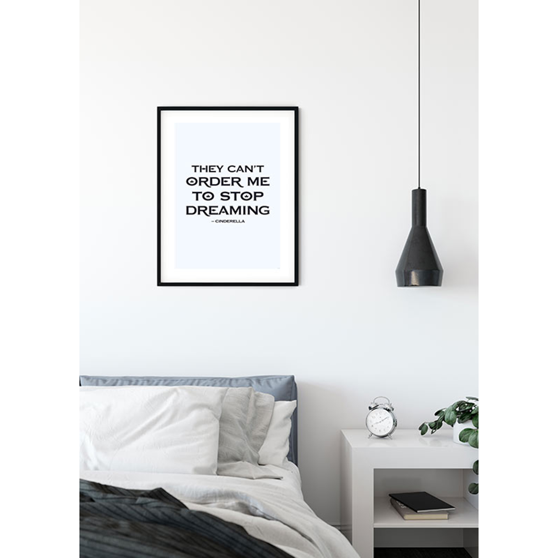 Wandbild CINDERELLA QUOTE - bunt - 50x70 cm