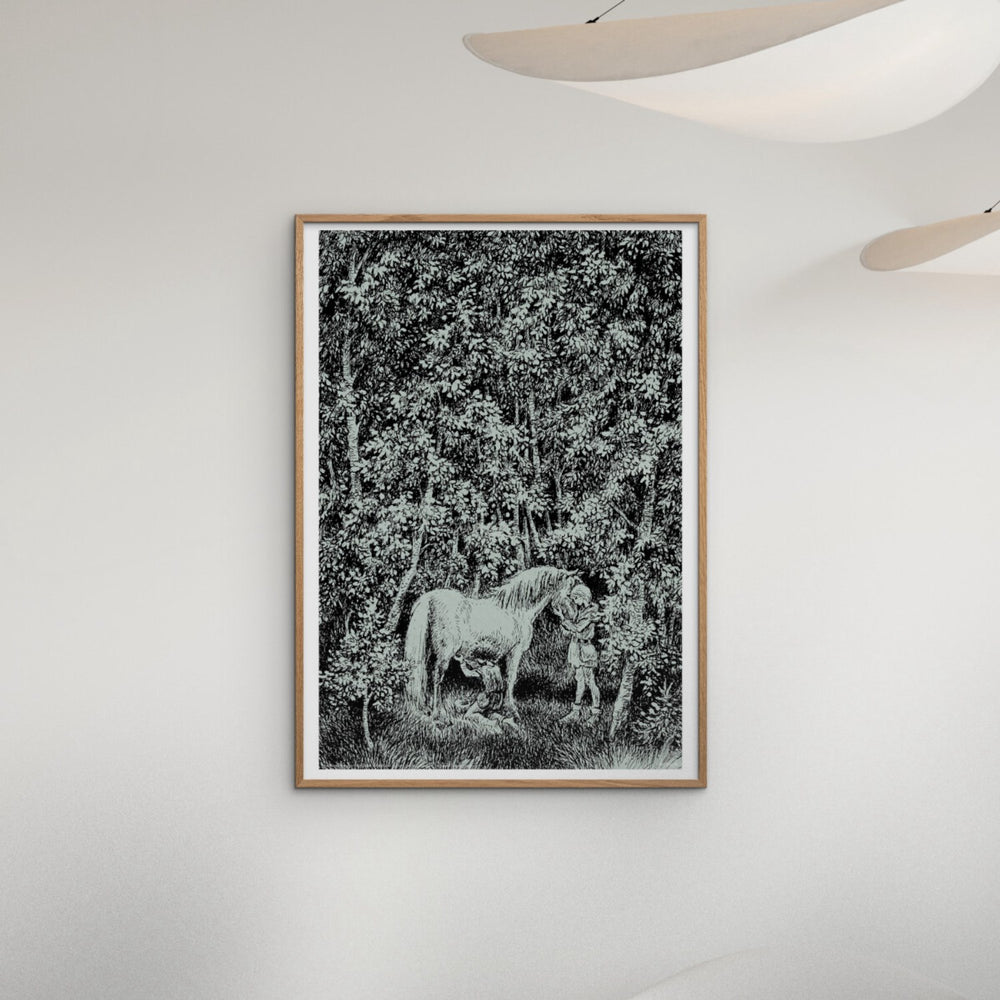 Køb Poster & Frame Astrid Lindgren - A Special Bond - Ronja The Robbers Daughter