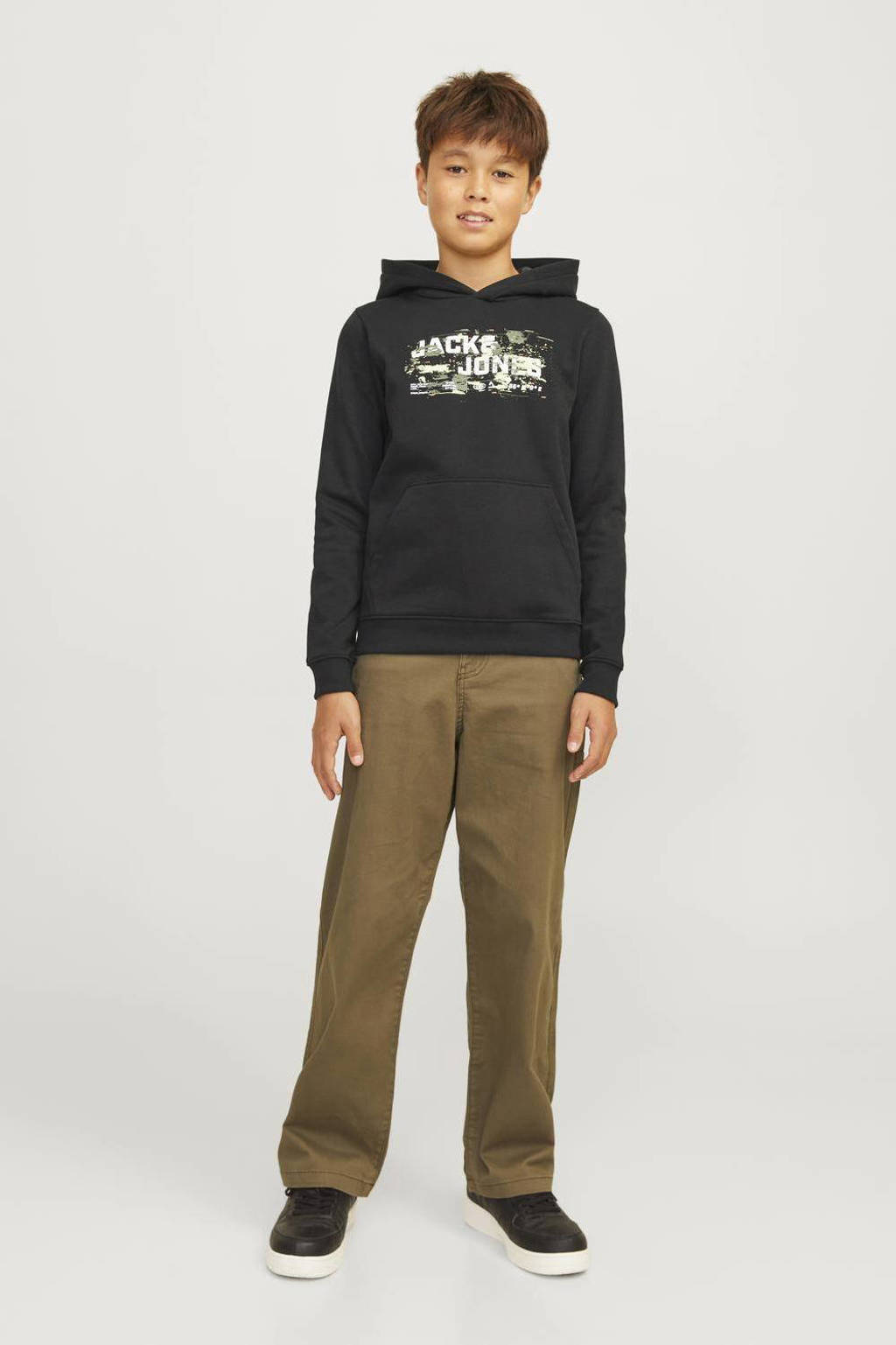 JACK & JONES hoodie JCOOUTDOOR zwart