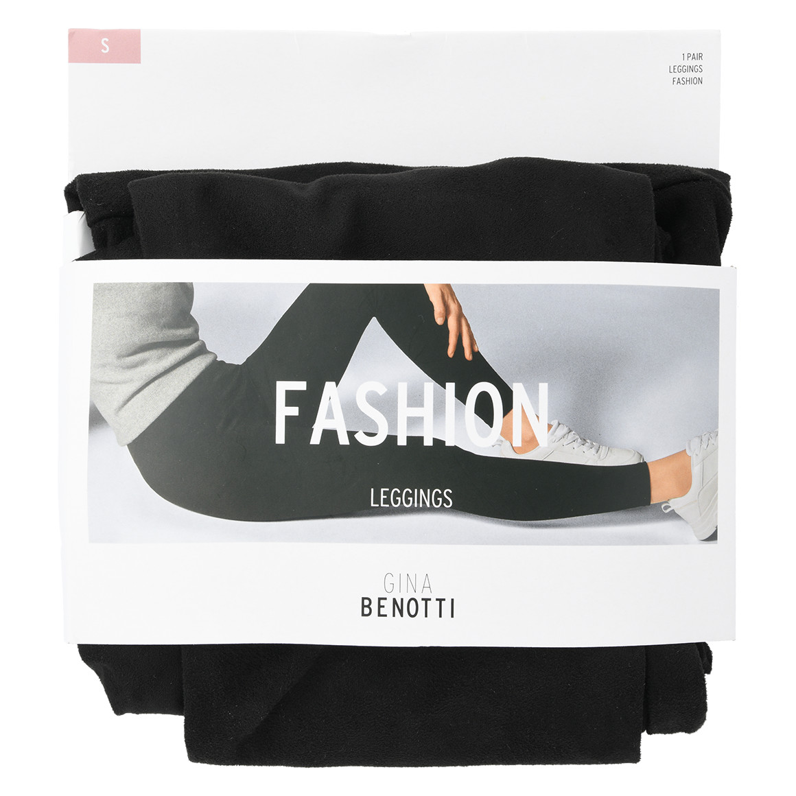 Gina Benotti Damen Leggings in Wildleder-Optik schwarz