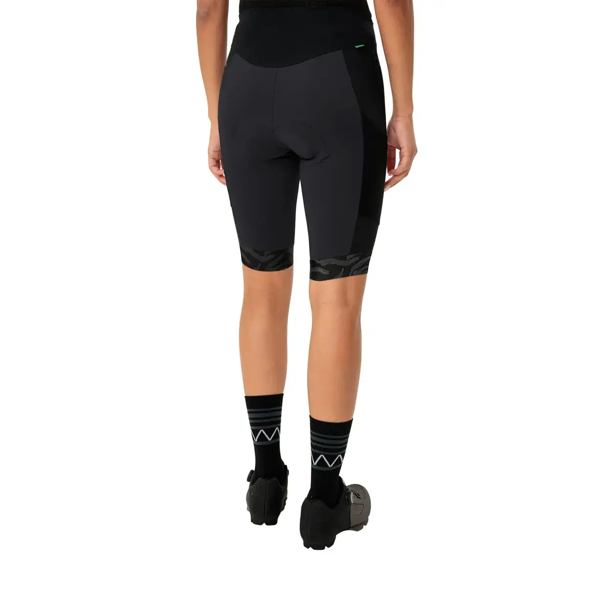 VAUDE Kuro II Fietsbroek kort zonder bretels Zwart Dames