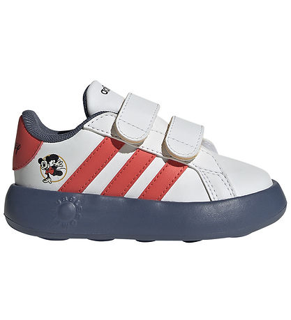 adidas Performance Sko -  Grønd Court Mickey - Hvid/R?d