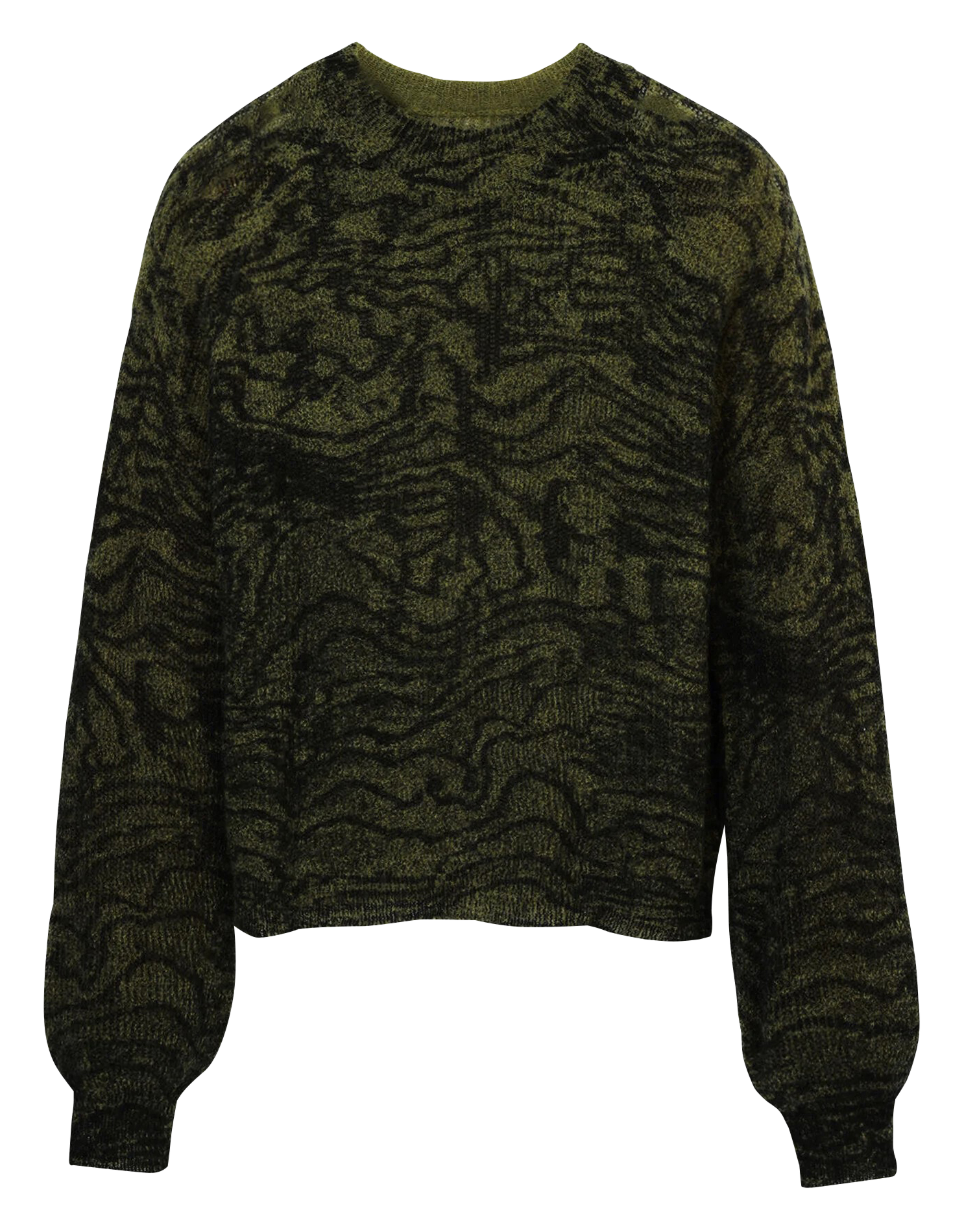 Pull ample imprimé | Vert