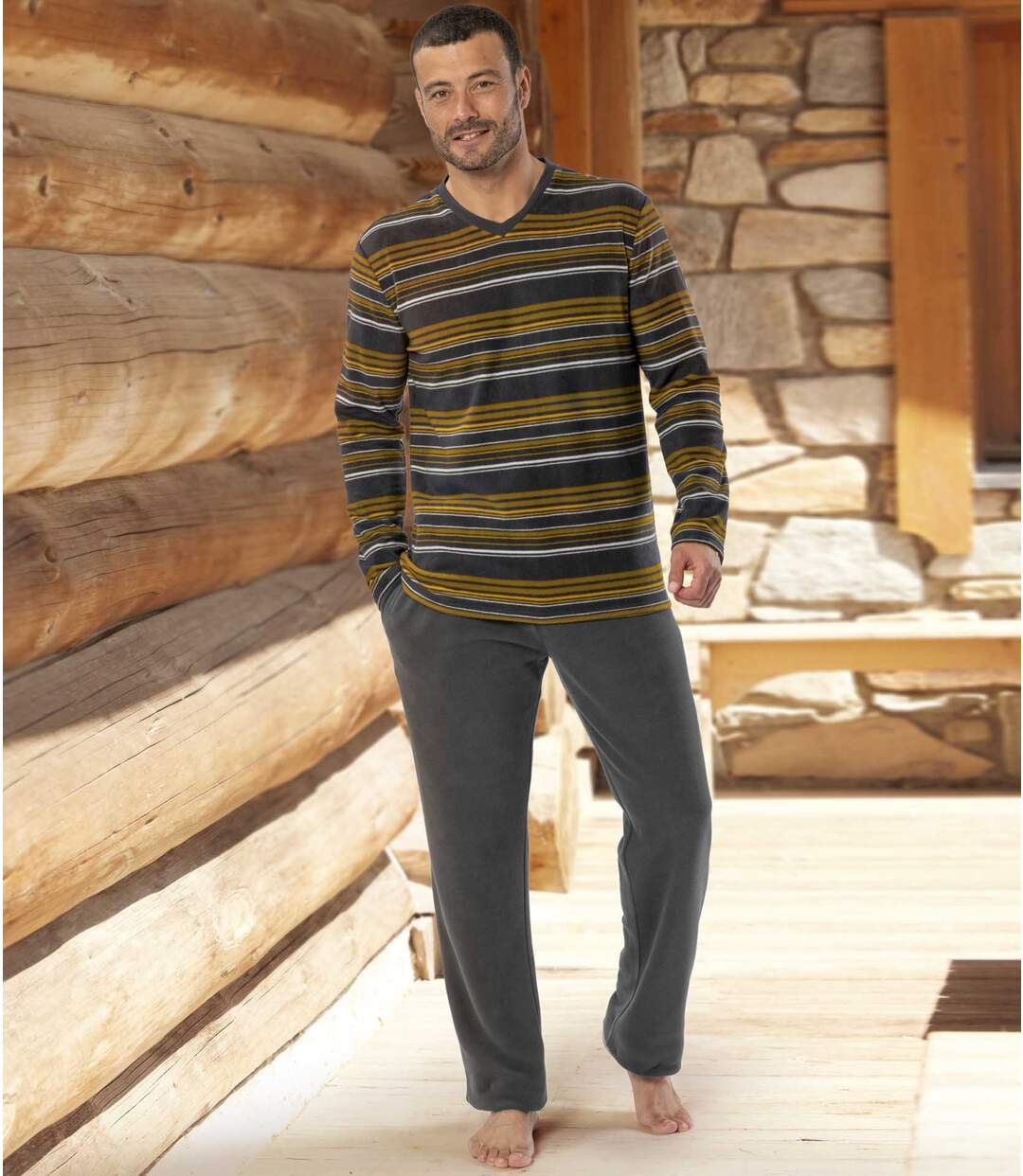 Pyjama Micropolaire Rayé