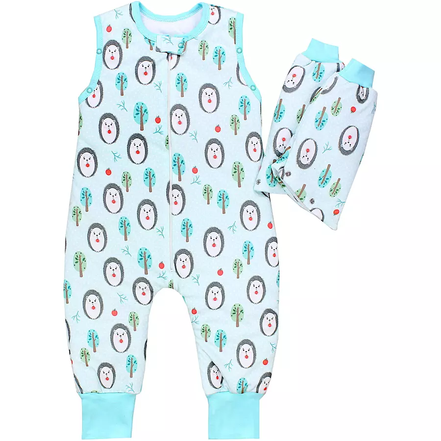 TupTam Baby Schlafsack mit Beinen und Ärmel Winter graugrün