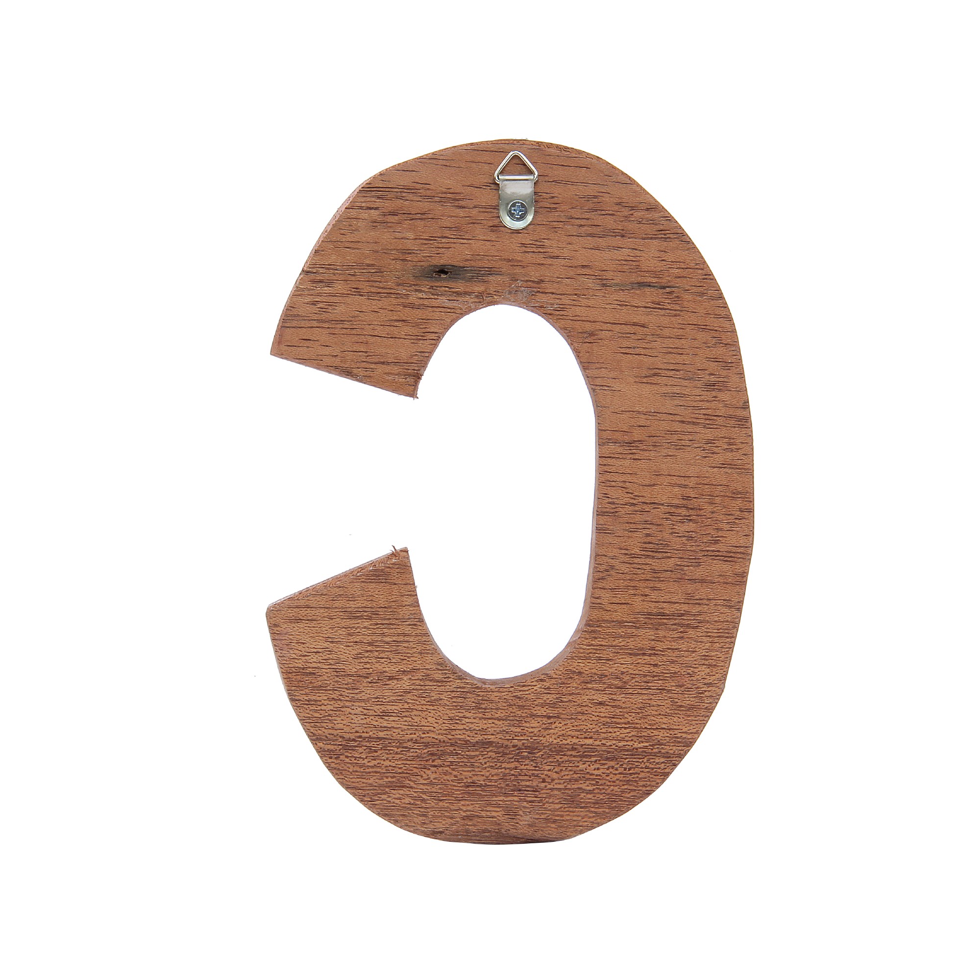 Holzbuchstabe 'C', mehrfarbig, T 2,5 cm, B 13 cm, H 19 cm von fischer's lagerhaus