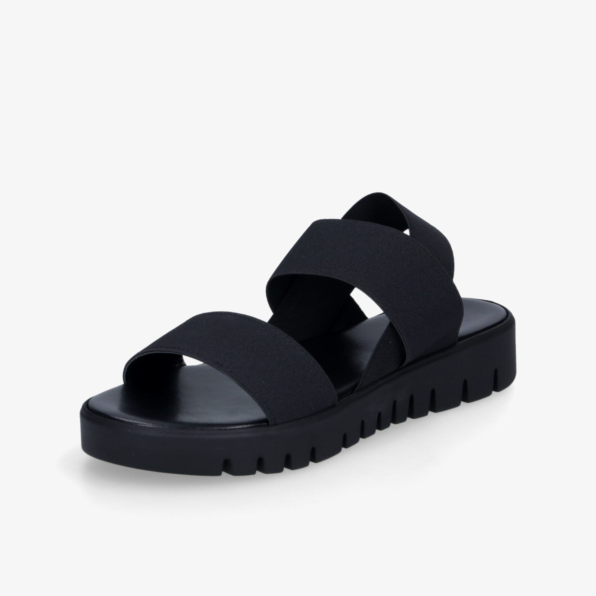 street shoes Damen Plateausandalen schwarz