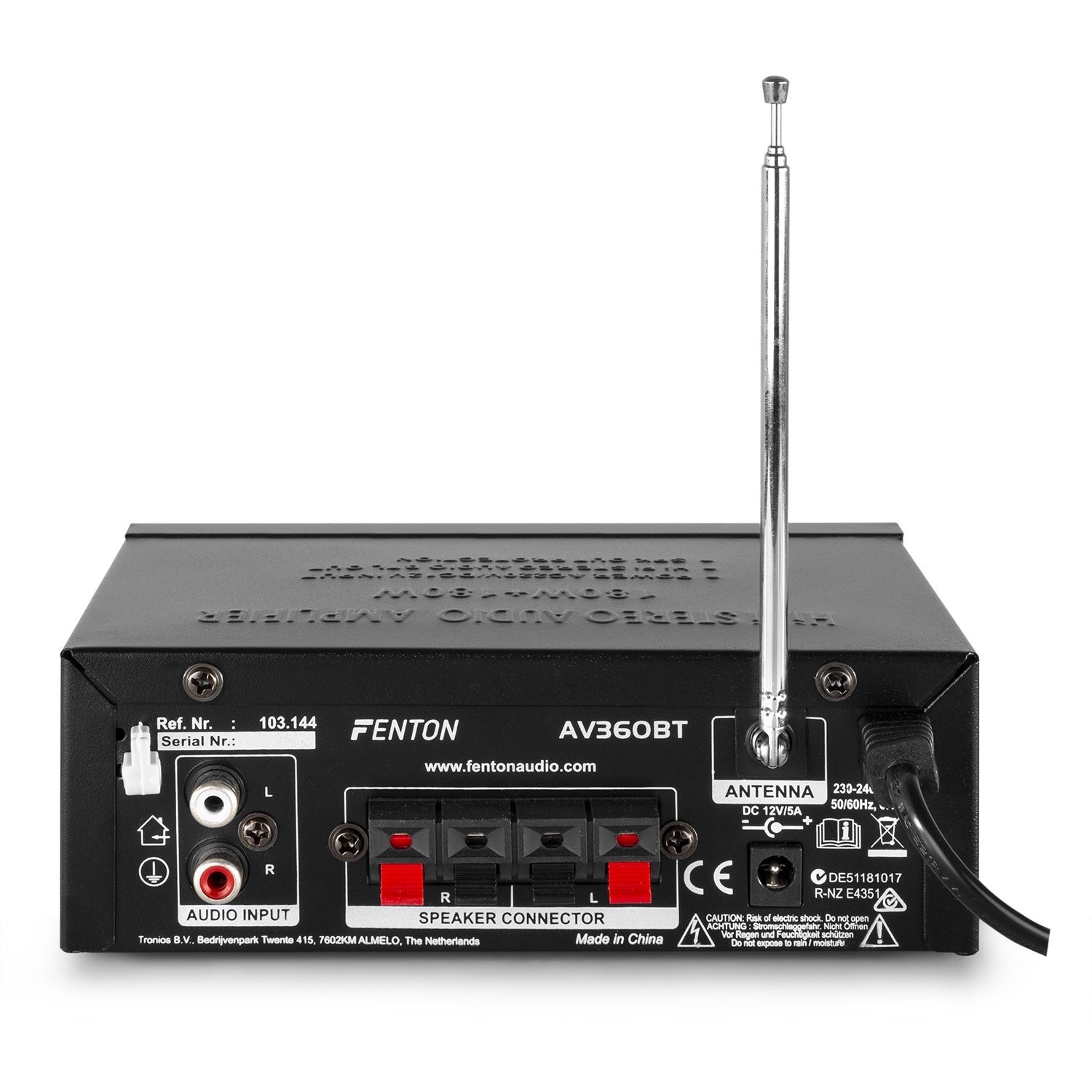 Fenton AV360BT mini versterker met Bluetooth, MP3-speler, USB en SD