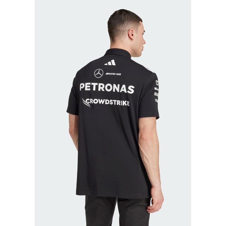 Adidas Polo noir Mercedes - AMG Petronas Formula One Team