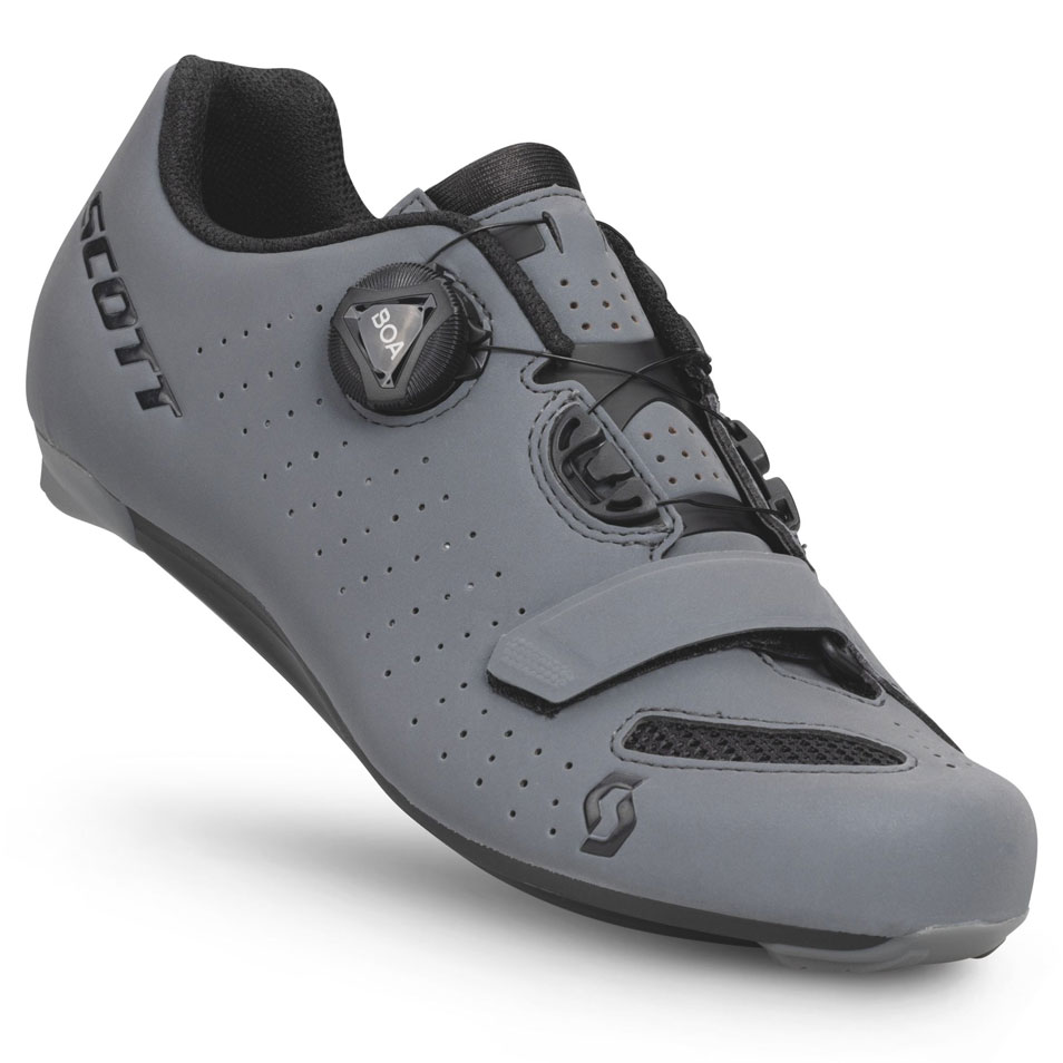 Scott Comp Boa Landevejssko Til Kvinder Grey Reflective/Black
