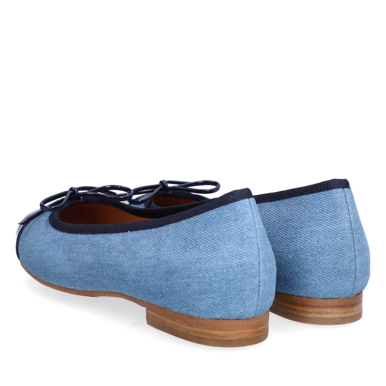 Billi Bi  A6021 ballerinasko - Navy patent/lt. Blue Denim