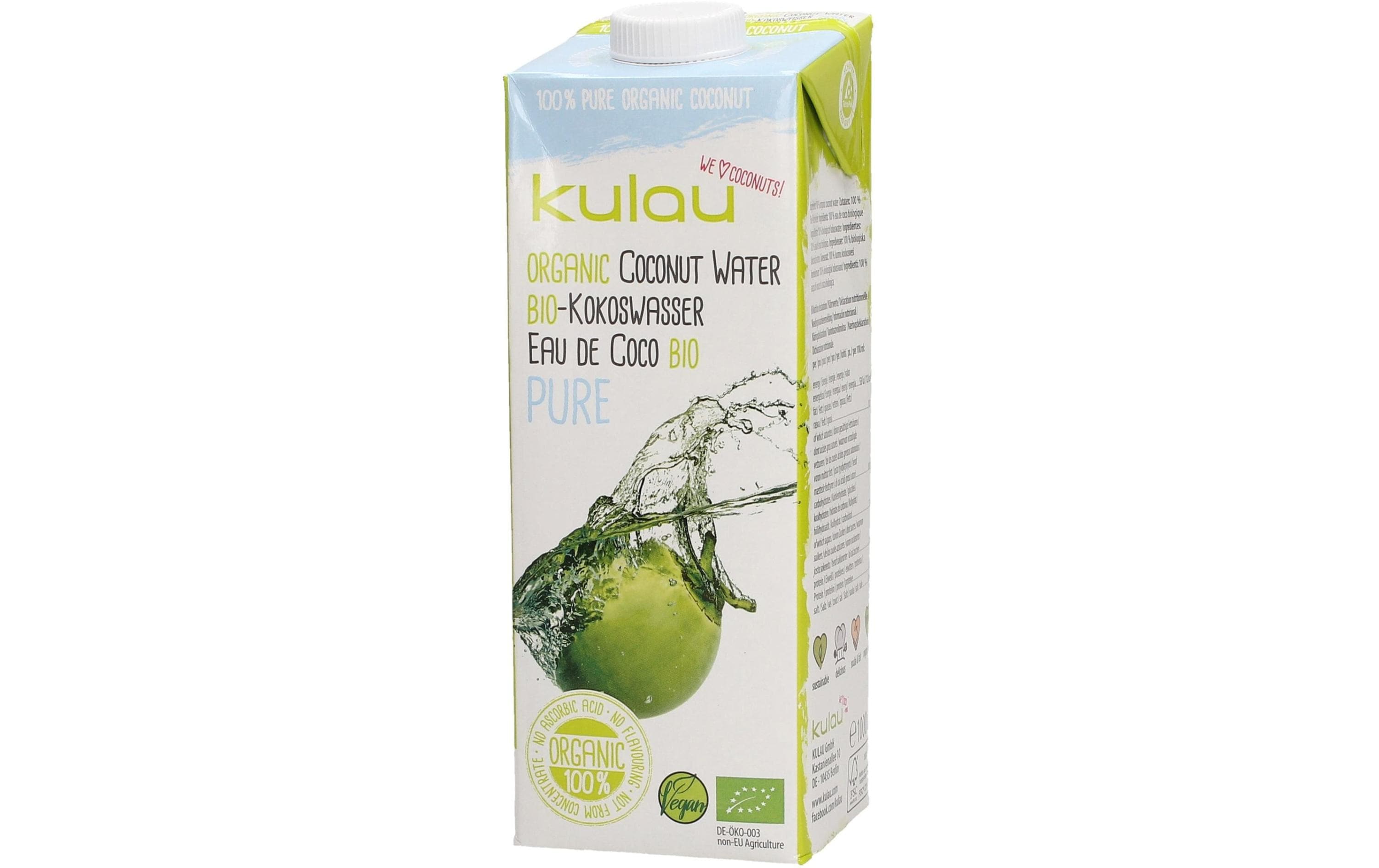 Bio Kokoswasser pure 1 lHochwertiger Fruchtsaft von Bio-Kokosnüssen