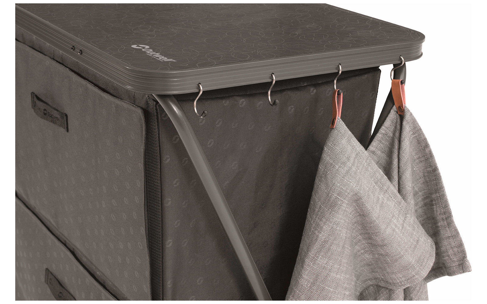 Outwell Campingschrank Bahamas 80 x 80 x 44 cm grau