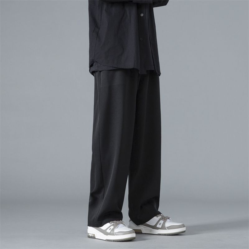 Priam - Mid Rise Plain Wide Leg Broek
