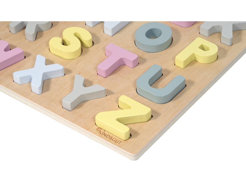 Kindsgut Holzpuzzle ABC – Puzzle Hanna Spielerisch das Alphabet kennenlernen