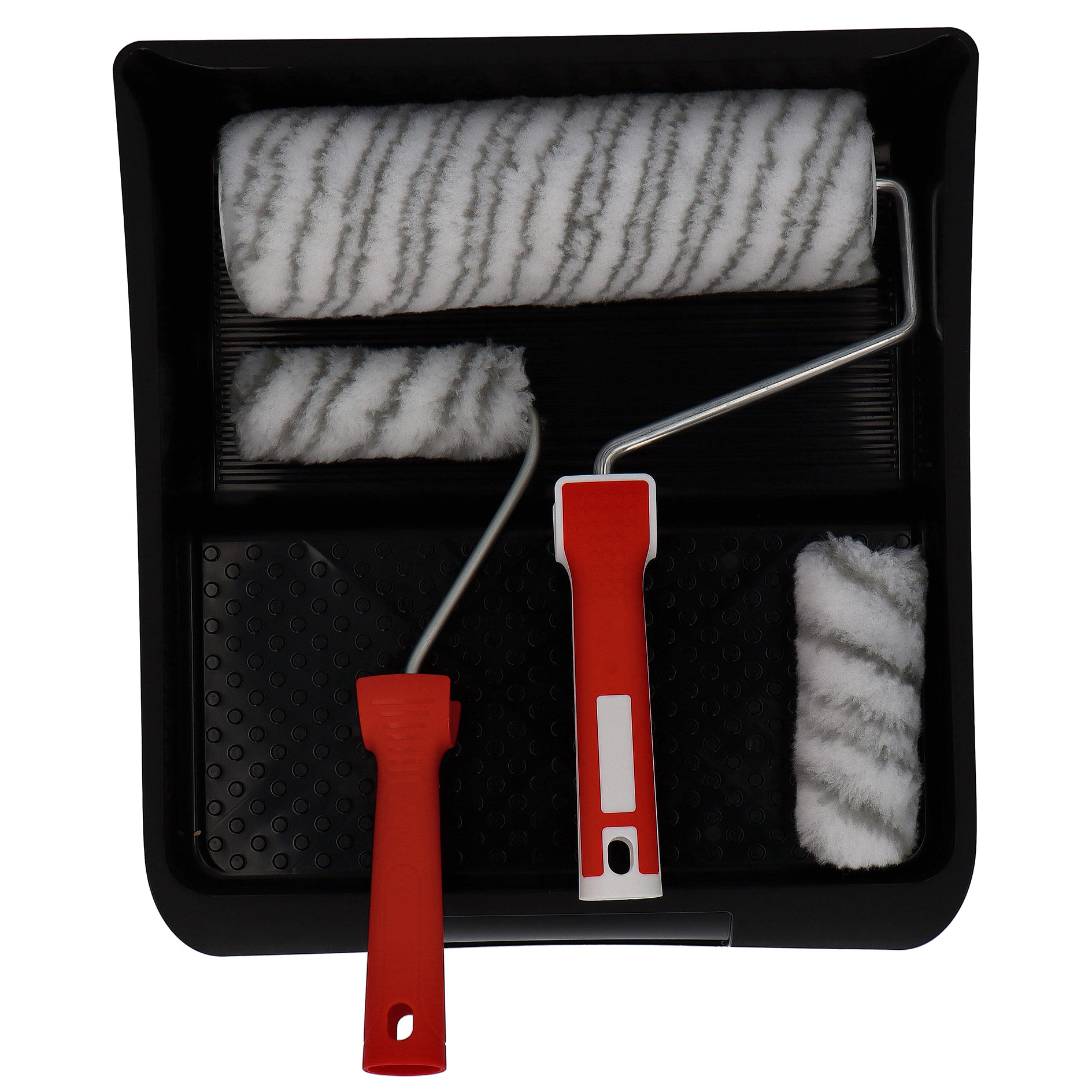 profitan Roller-Set - schwarz-rot - 6-teilig