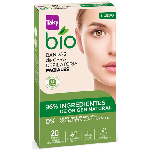 Taky - Bio Natural 0% Bandas De Cera Faciales Depilatorias