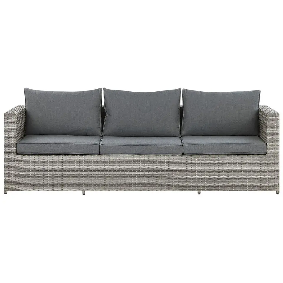 Beliani Loungeset SABBIA - Grijs - 4-delig
