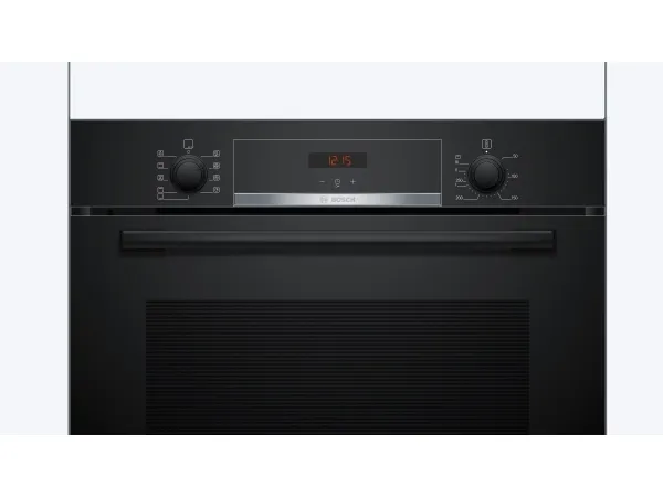 Bosch Serie | 4 HBA534BB3 - Ovn - til indbygning - niche - bredde: 56 cm - dybde: 55 cm - højde: 58.5 cm - med selv-rengøring - Klasse A  - sort