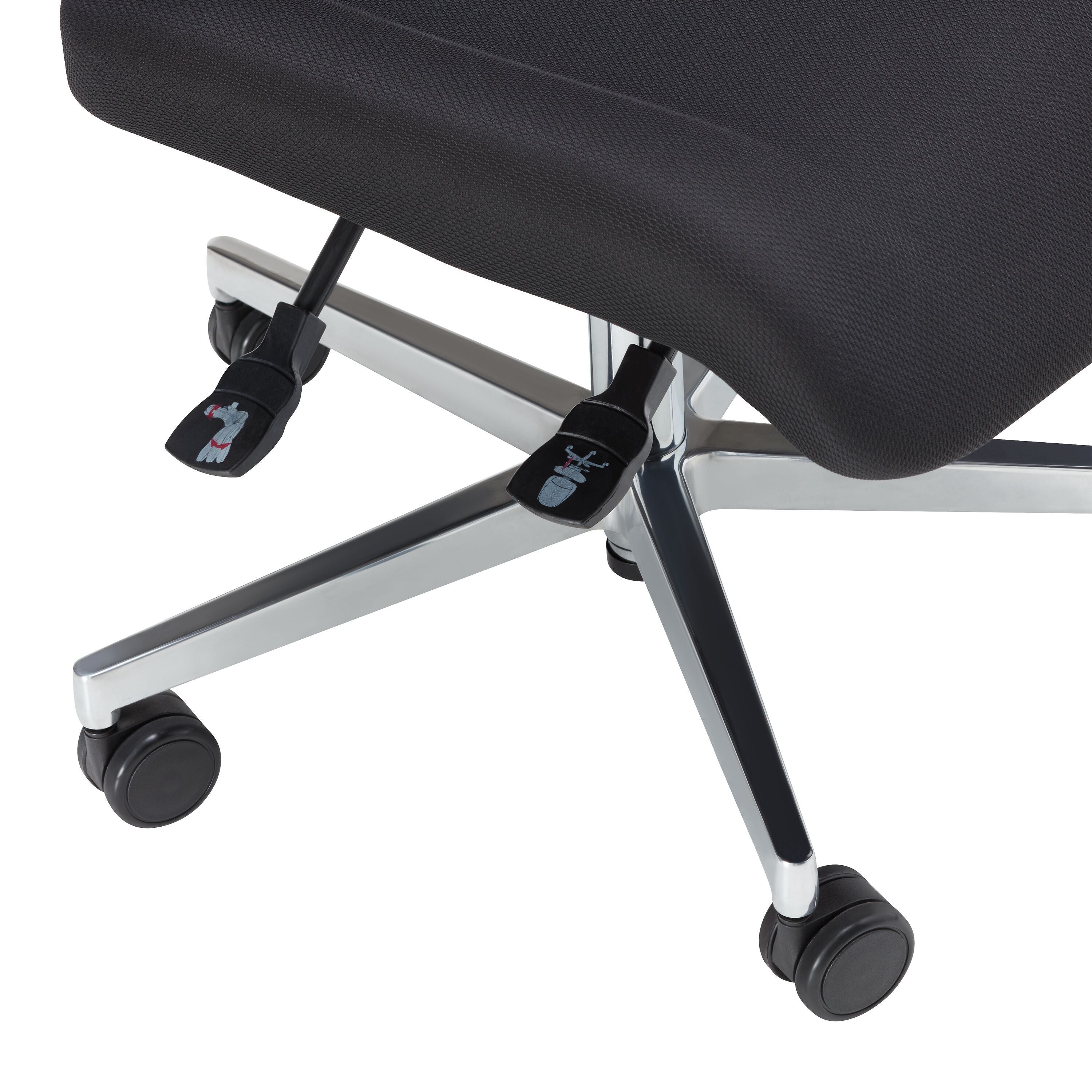 CLEVER Bürostuhl - Schwarz / B: 68.0 cm x T: 68.0 cm x H: 98.0 cm